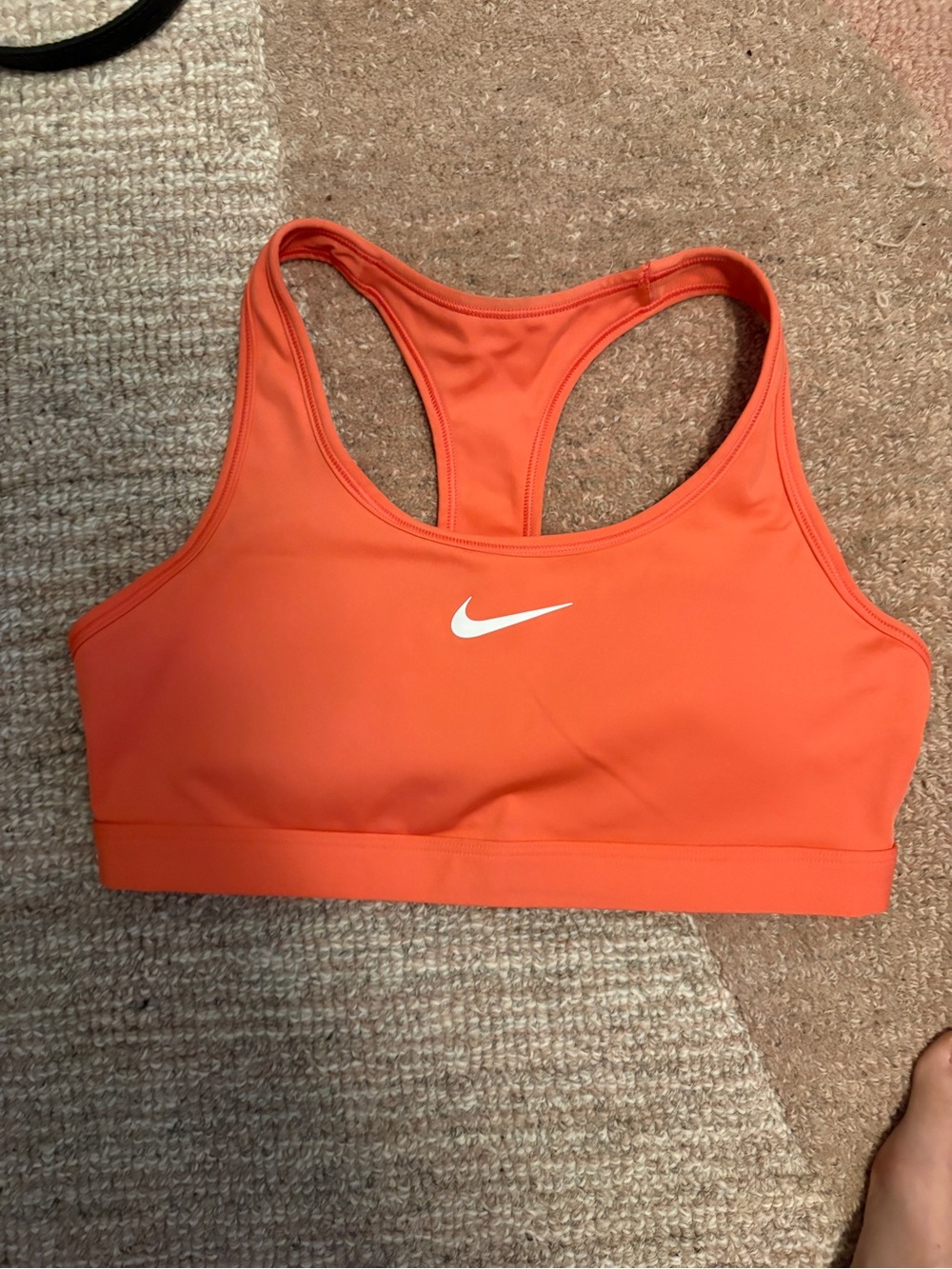 Nike Swoosh Orange Sports Bra Size M